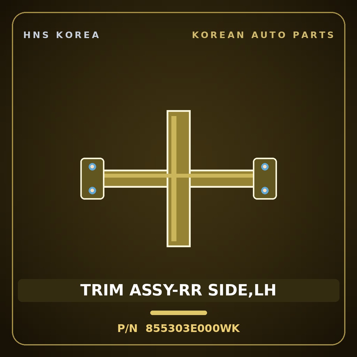 Genuine Mobis TRIM ASSY-RR SIDE,LH 855303E000WK for Sorento 2006 HNS Parts Korea