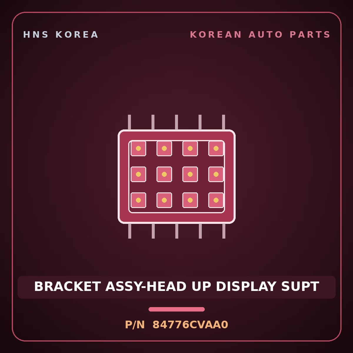 Genuine Mobis BRACKET ASSY-HEAD UP DISPLAY SUPT 84776CVAA0 for EV6 2024 HNS Parts Korea