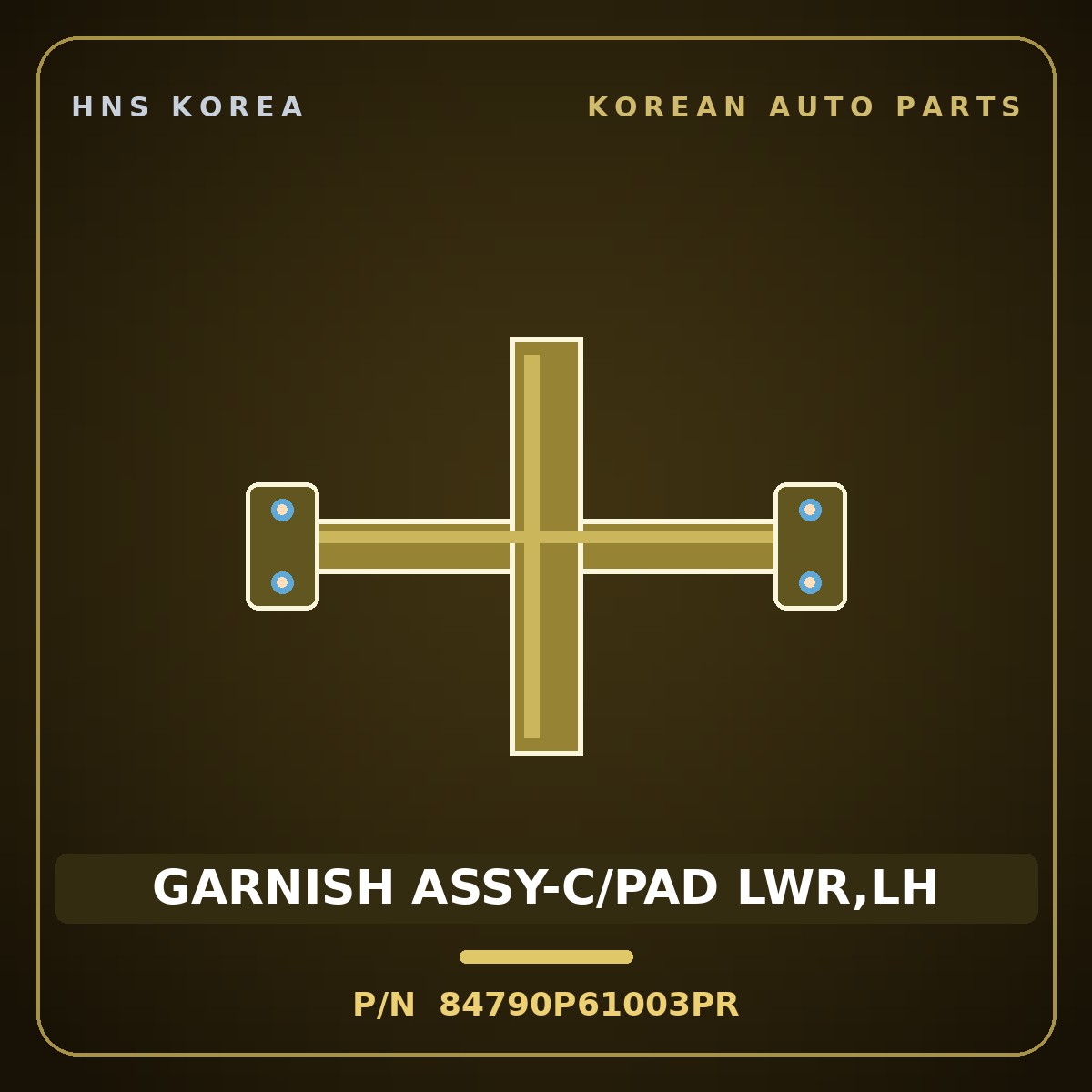 Genuine Mobis GARNISH ASSY-C/PAD LWR,LH 84790P61003PR for Santa Fe 2024 HNS Parts Korea