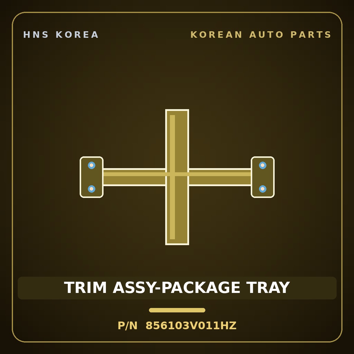 Genuine Mobis TRIM ASSY-PACKAGE TRAY 856103V011HZ for Grandeur 2014 HNS Parts Korea