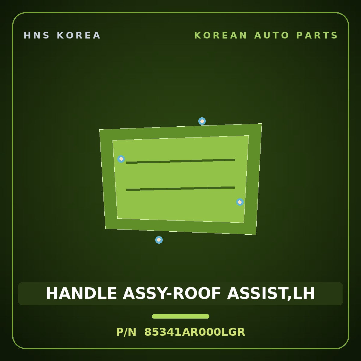 Genuine Mobis HANDLE ASSY-ROOF ASSIST,LH 85341AR000LGR for Genesis GV60 2021 HNS Parts Korea