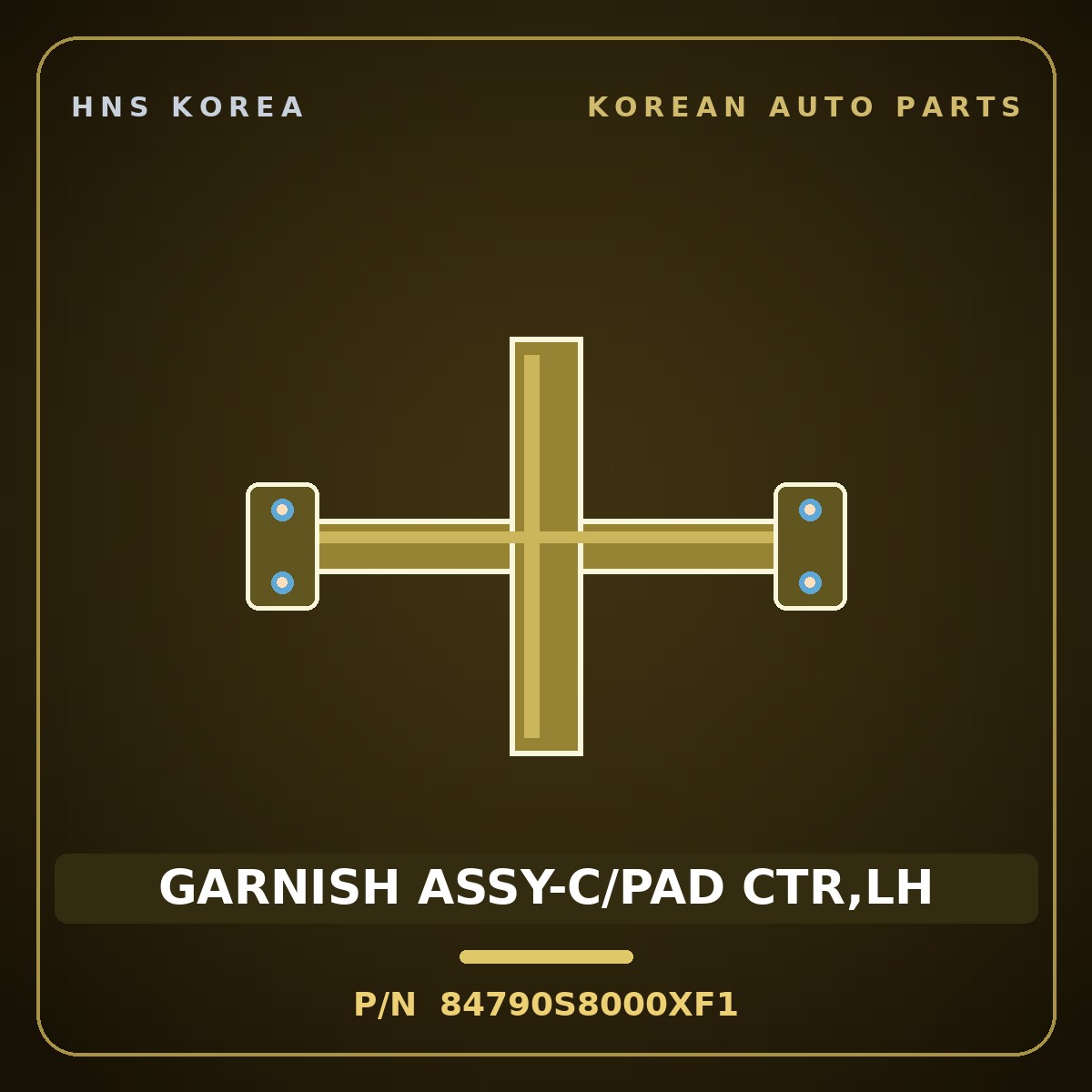 Genuine Mobis GARNISH ASSY-C/PAD CTR,LH 84790S8000XF1 for Palisade 2019 HNS Parts Korea