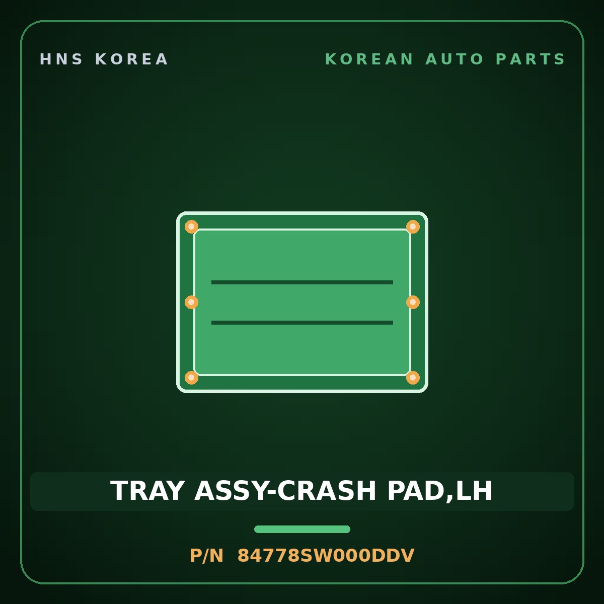 Genuine Mobis TRAY ASSY-CRASH PAD,LH 84778SW000DDV for PV5 2026 HNS Parts Korea