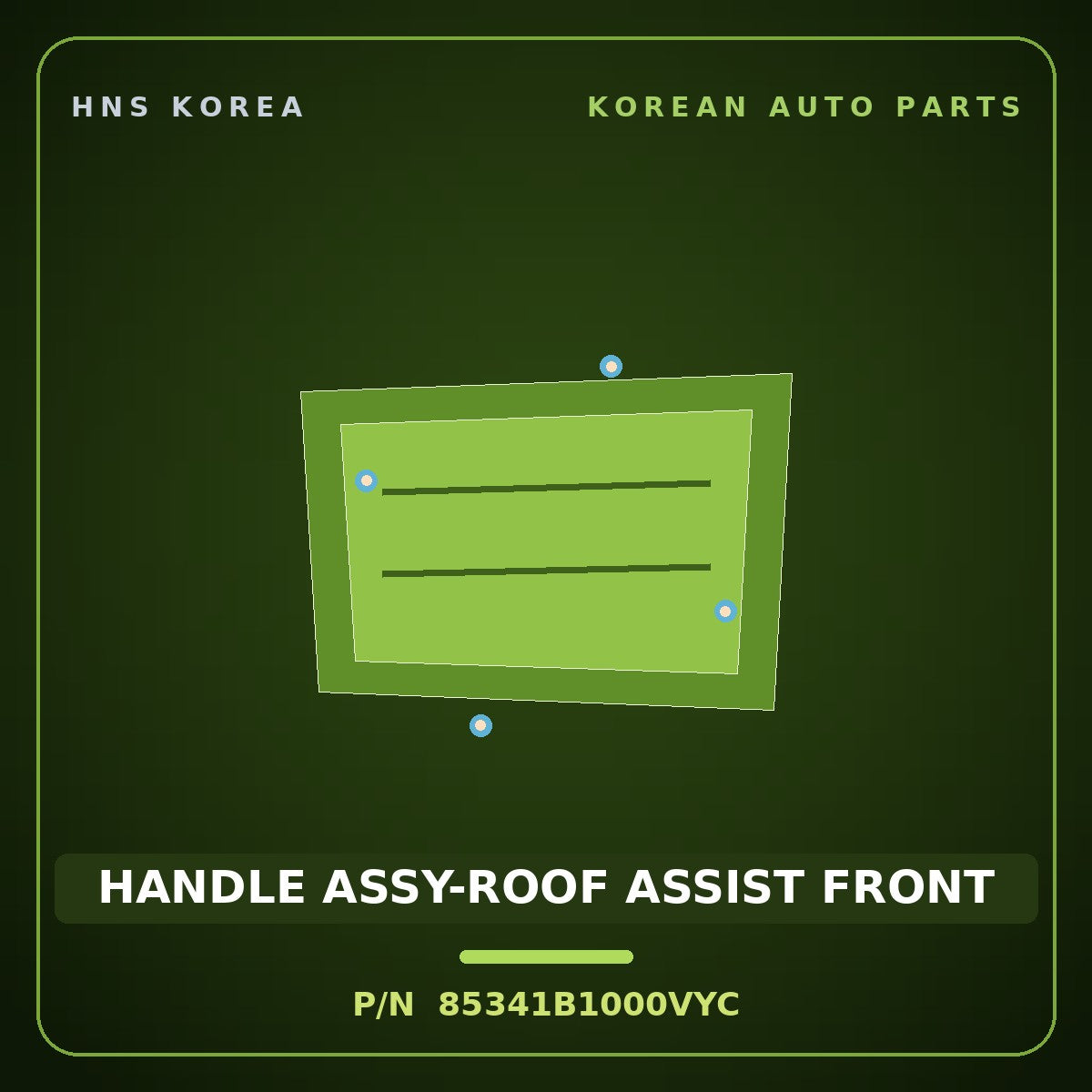 Genuine Mobis HANDLE ASSY-ROOF ASSIST FRONT 85341B1000VYC for Genesis 2014 HNS Parts Korea