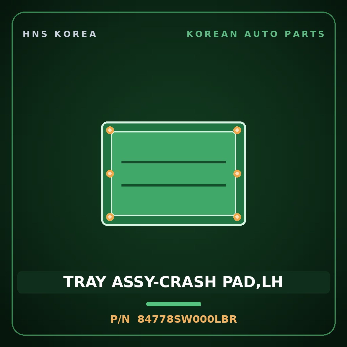 Genuine Mobis TRAY ASSY-CRASH PAD,LH 84778SW000LBR for PV5 2026 HNS Parts Korea