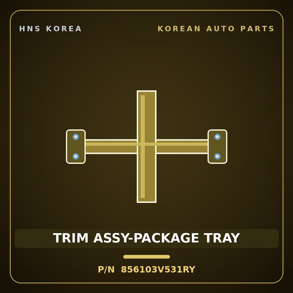 Genuine Mobis TRIM ASSY-PACKAGE TRAY 856103V531RY for Grandeur 2015 HNS Parts Korea
