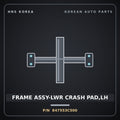 Genuine Mobis FRAME ASSY-LWR CRASH PAD,LH 847553C500 for Optima 2000 HNS Parts Korea