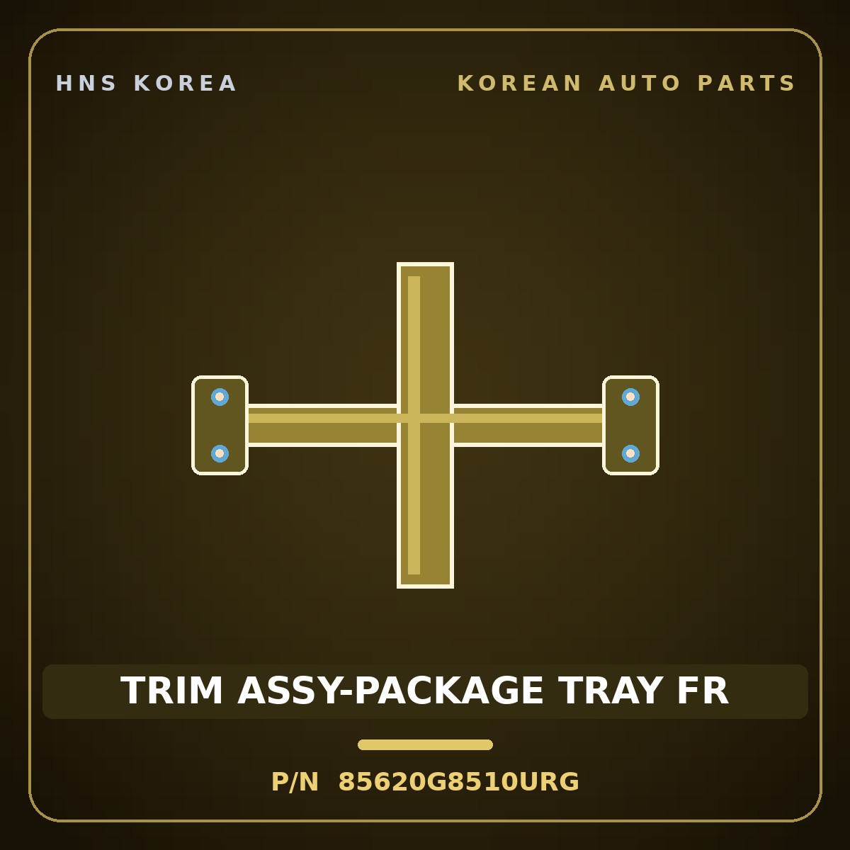 Genuine Mobis TRIM ASSY-PACKAGE TRAY FR 85620G8510URG for Grandeur 2017 HNS Parts Korea