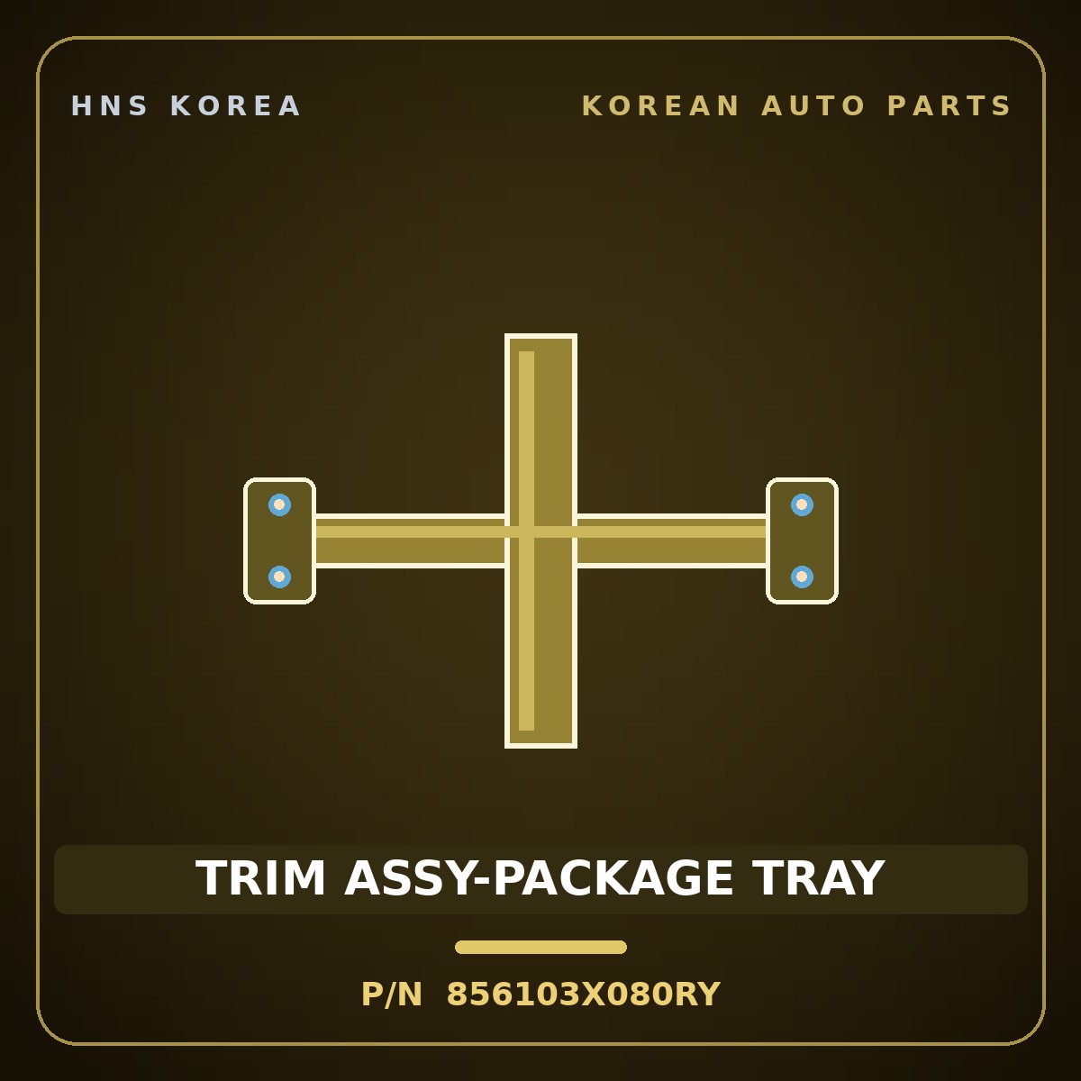 Genuine Mobis TRIM ASSY-PACKAGE TRAY 856103X080RY for Elantra 2011 HNS Parts Korea