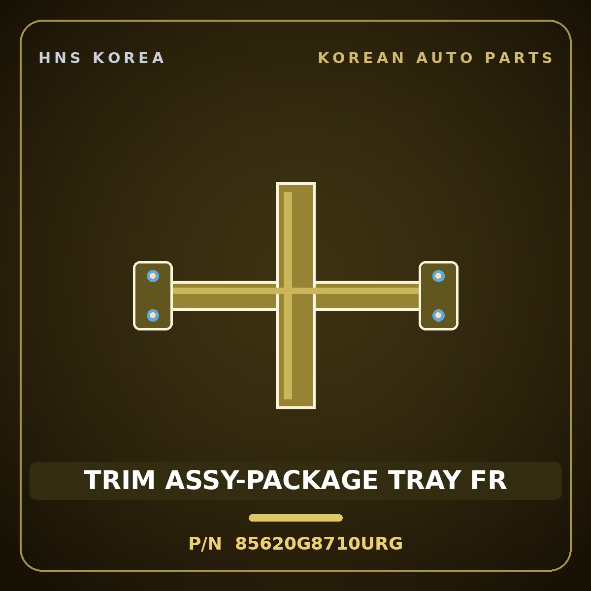 Genuine Mobis TRIM ASSY-PACKAGE TRAY FR 85620G8710URG for Grandeur 2017 HNS Parts Korea