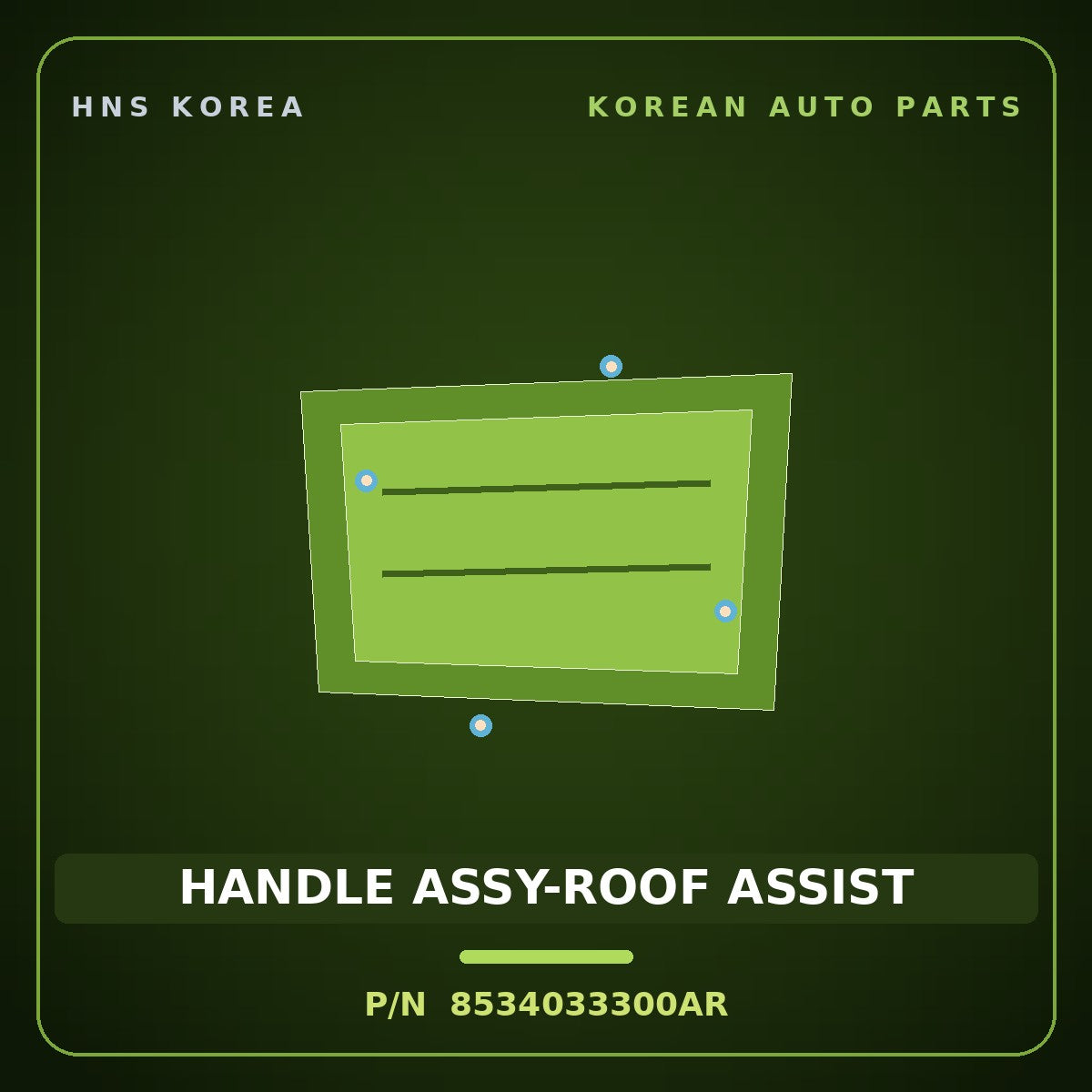 Genuine Mobis HANDLE ASSY-ROOF ASSIST 8534033300AR for Santamo 1995 HNS Parts Korea