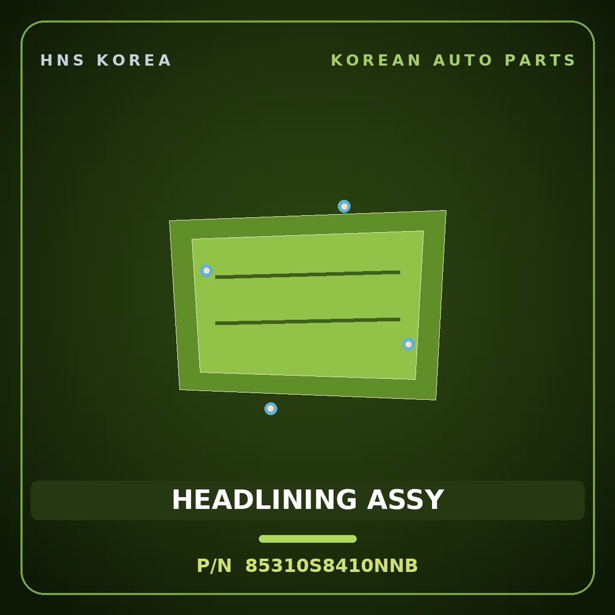 Genuine Mobis HEADLINING ASSY 85310S8410NNB for Palisade 2019 HNS Parts Korea