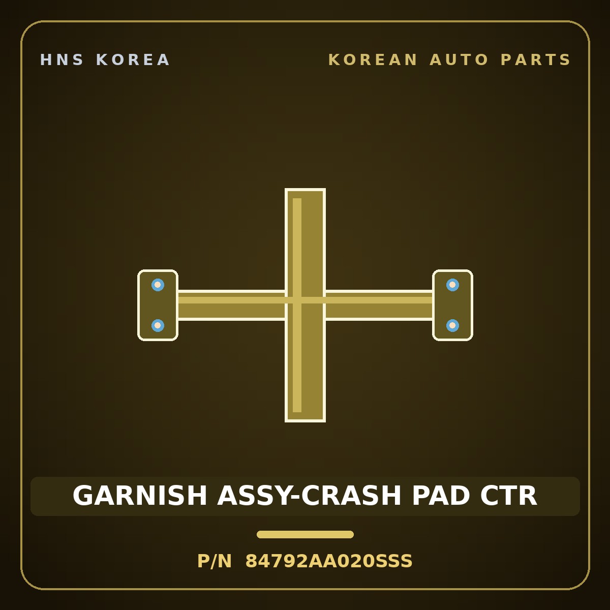 Genuine Mobis GARNISH ASSY-CRASH PAD CTR 84792AA020SSS for Avante 2023 HNS Parts Korea