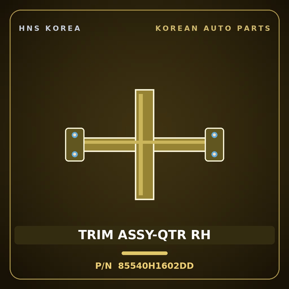 Genuine Mobis TRIM ASSY-QTR RH 85540H1602DD for Terracan 2000 HNS Parts Korea