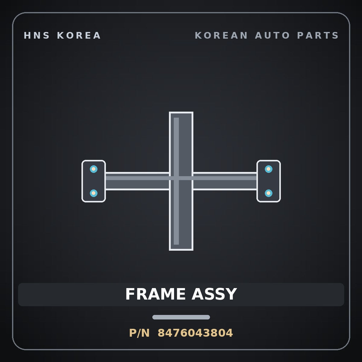 Genuine Mobis FRAME ASSY 8476043804 for Grace 1995 HNS Parts Korea