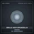 Genuine Mobis GRILLE ASSY-SPEAKER,LH 856303V000HZ for Grandeur 2011 HNS Parts Korea