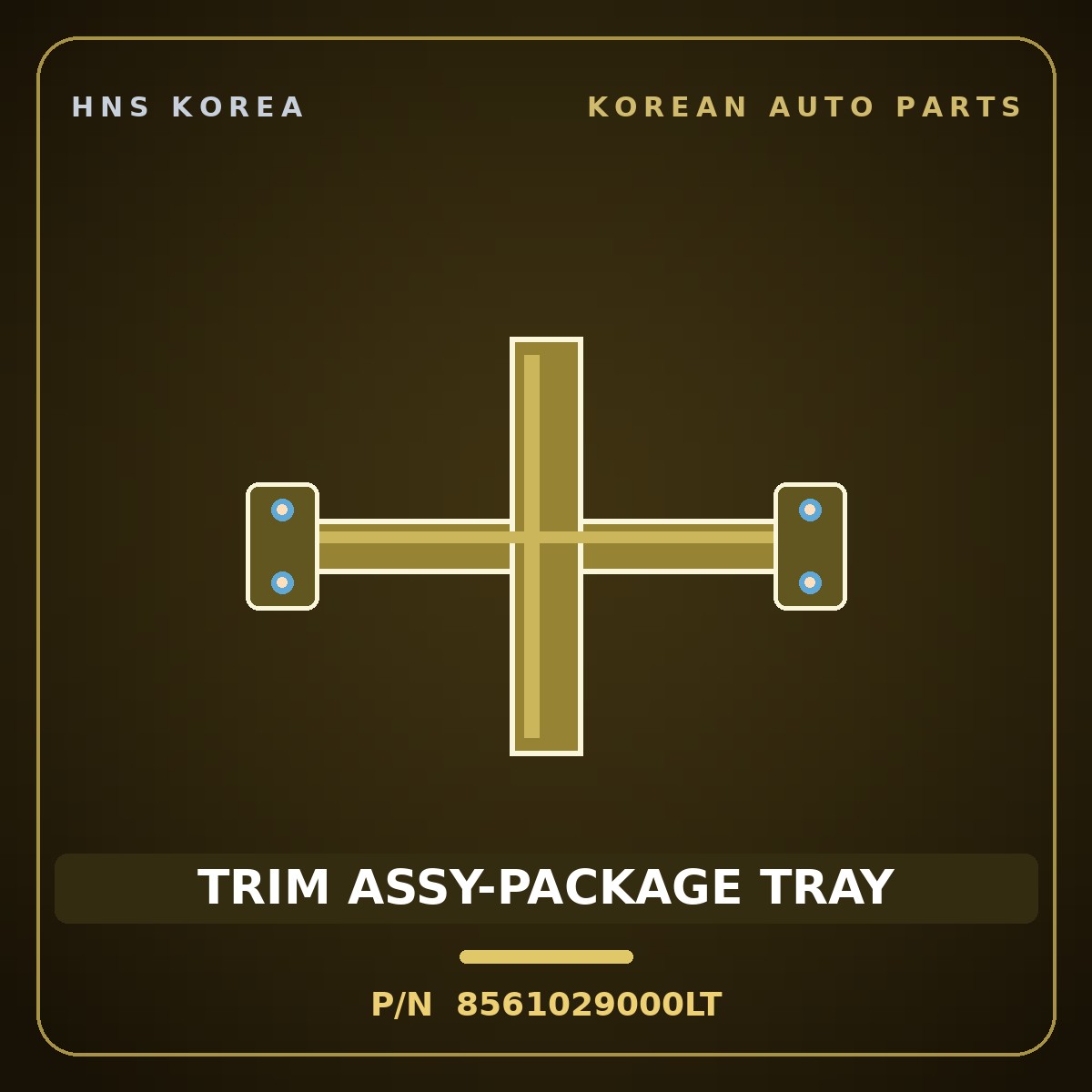 Genuine Mobis TRIM ASSY-PACKAGE TRAY 8561029000LT for Elantra 1996 HNS Parts Korea