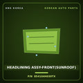 Genuine Mobis HEADLINING ASSY-FRONT(SUNROOF) 854104H030TX for Grand Starex 2007 HNS Parts Korea