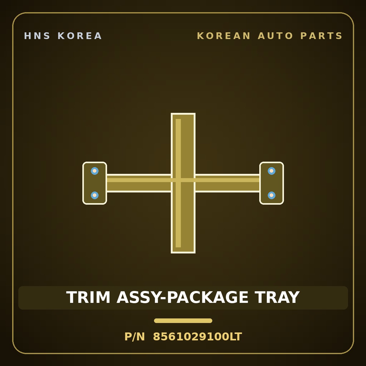 Genuine Mobis TRIM ASSY-PACKAGE TRAY 8561029100LT for Elantra 1996 HNS Parts Korea