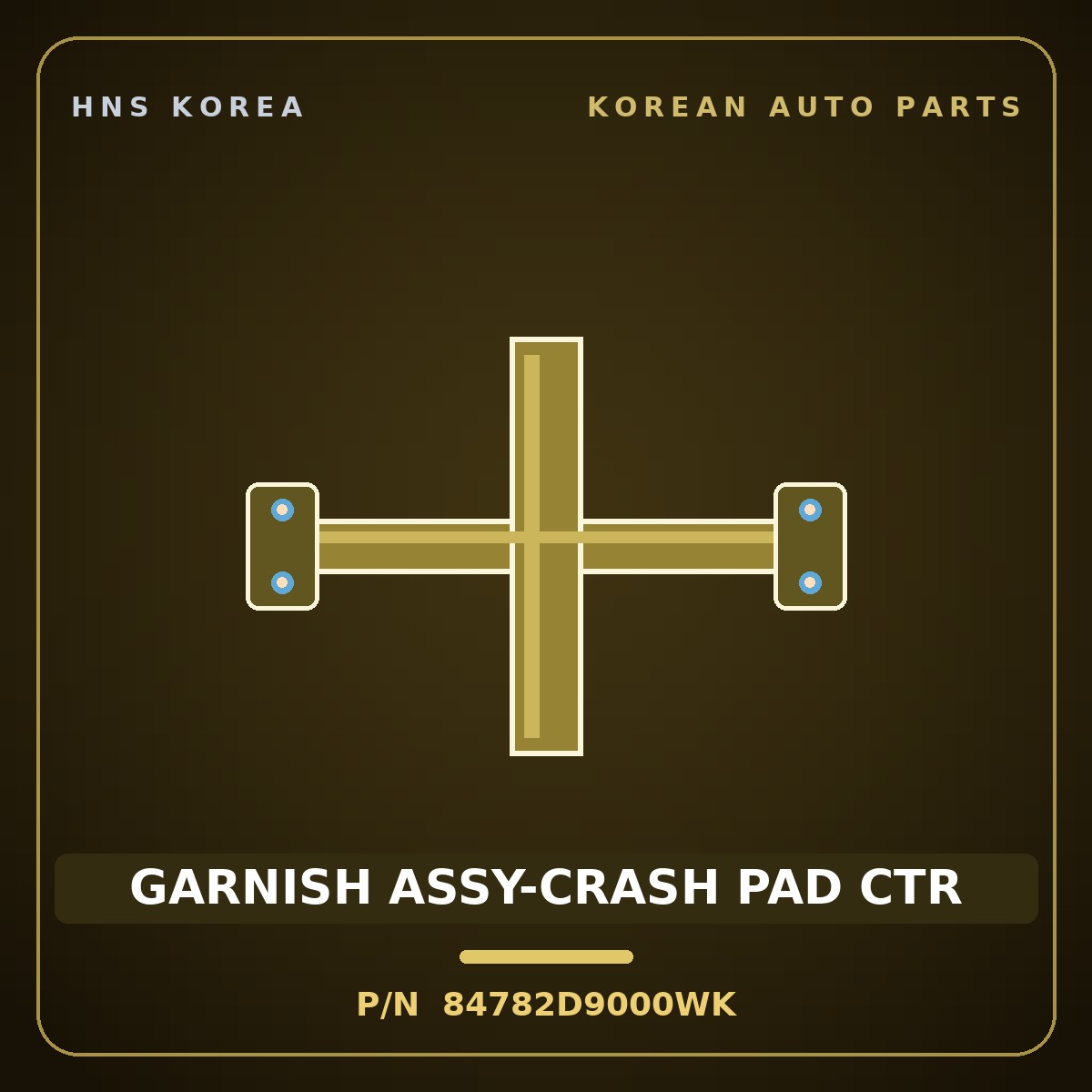 Genuine Mobis GARNISH ASSY-CRASH PAD CTR 84782D9000WK for Sportage 2016 HNS Parts Korea