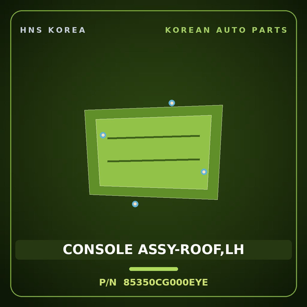 Genuine Mobis CONSOLE ASSY-ROOF,LH 85350CG000EYE for Staria 2021 HNS Parts Korea