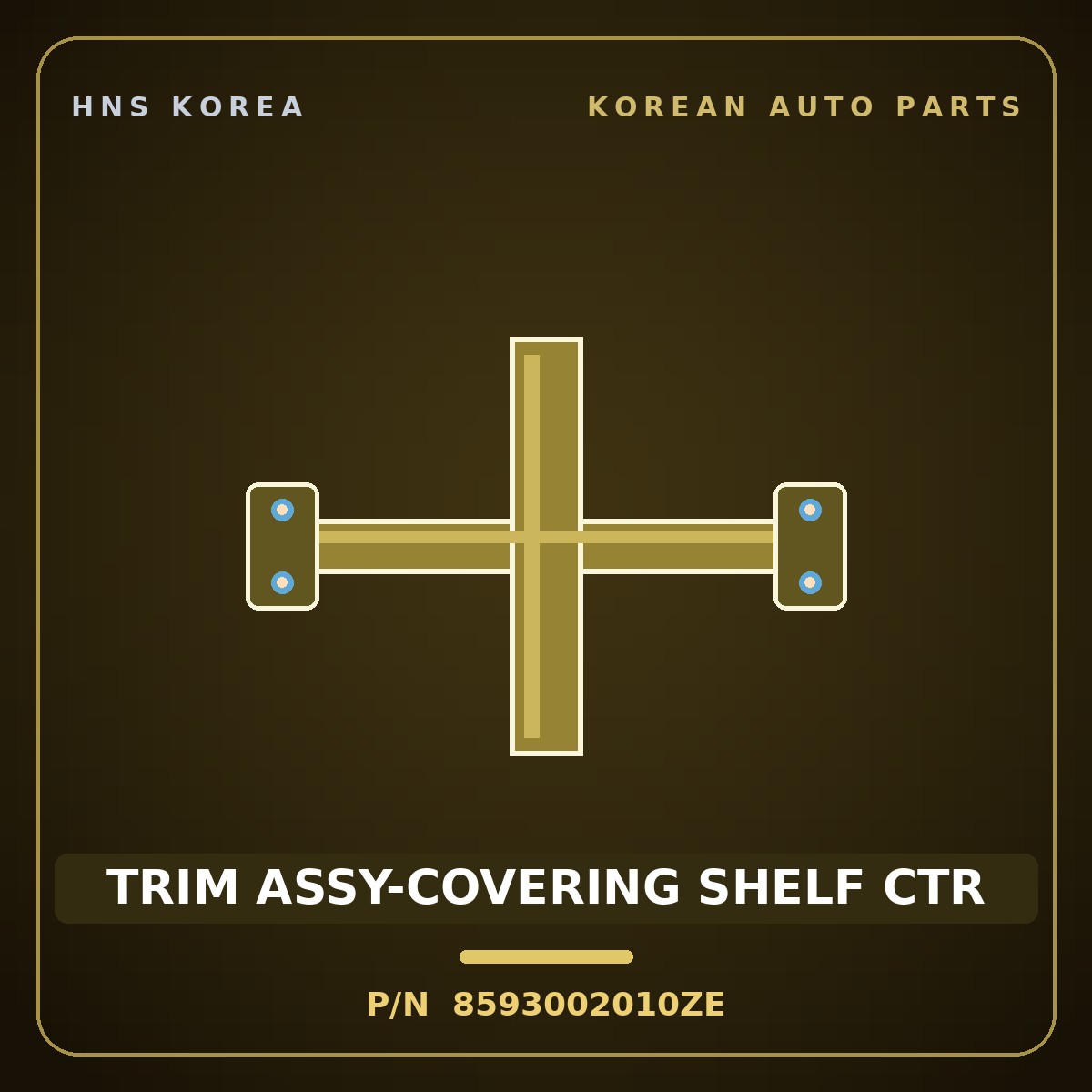 Genuine Mobis TRIM ASSY-COVERING SHELF CTR 8593002010ZE for Atos 1998 HNS Parts Korea