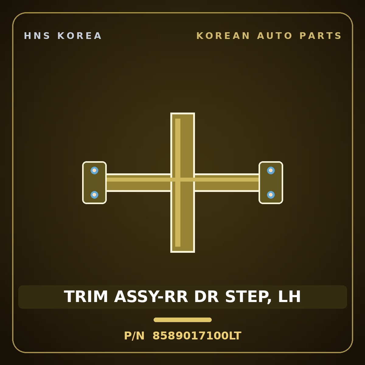 Genuine Mobis TRIM ASSY-RR DR STEP, LH 8589017100LT for Lavita 2001 HNS Parts Korea