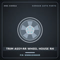 Genuine Mobis TRIM ASSY-RR WHEEL HOUSE RH 858901E000OR for Verna 2006 HNS Parts Korea