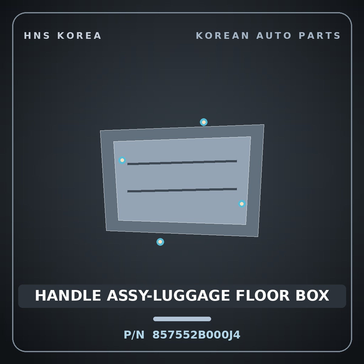 Genuine Mobis HANDLE ASSY-LUGGAGE FLOOR BOX 857552B000J4 for Santa Fe 2006 HNS Parts Korea