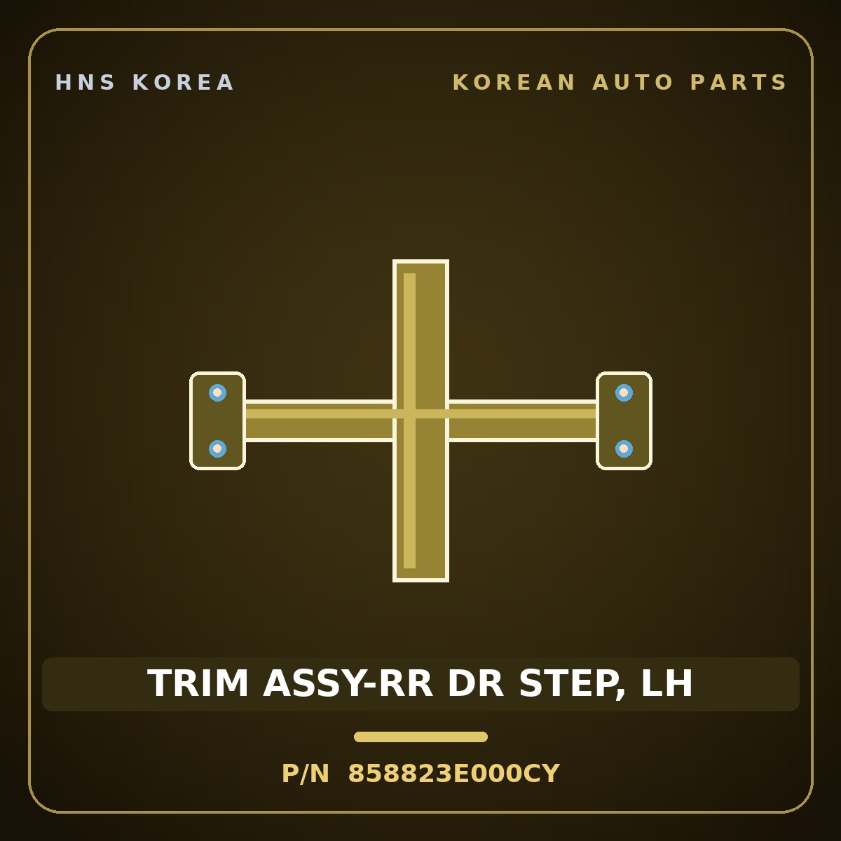 Genuine Mobis TRIM ASSY-RR DR STEP, LH 858823E000CY for Sorento 2002 HNS Parts Korea