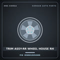 Genuine Mobis TRIM ASSY-RR WHEEL HOUSE RH 858901E050WK for Verna 2006 HNS Parts Korea