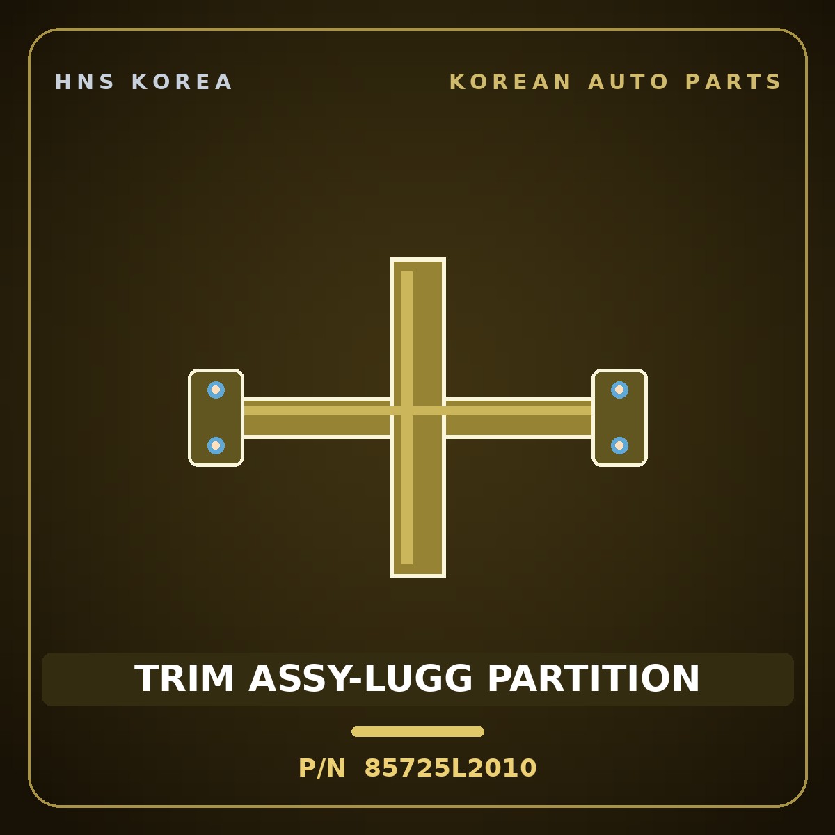 Genuine Mobis TRIM ASSY-LUGG PARTITION 85725L2010 for K5 2020 HNS Parts Korea