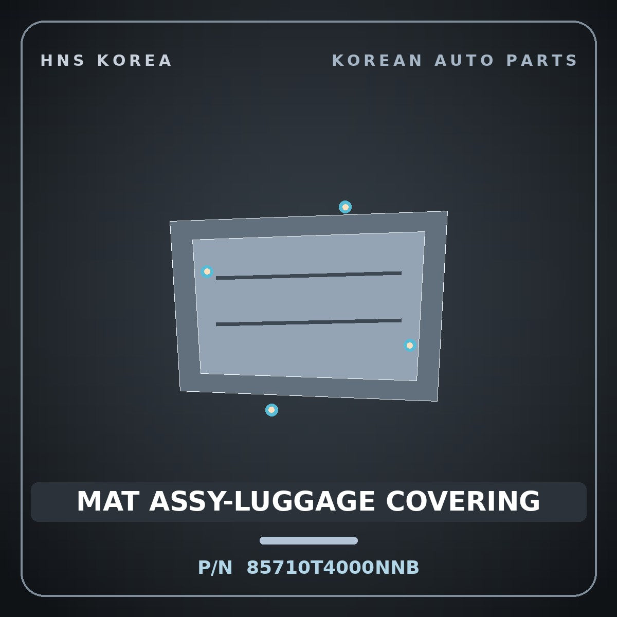 Genuine Mobis MAT ASSY-LUGGAGE COVERING 85710T4000NNB for G90 2022 HNS Parts Korea