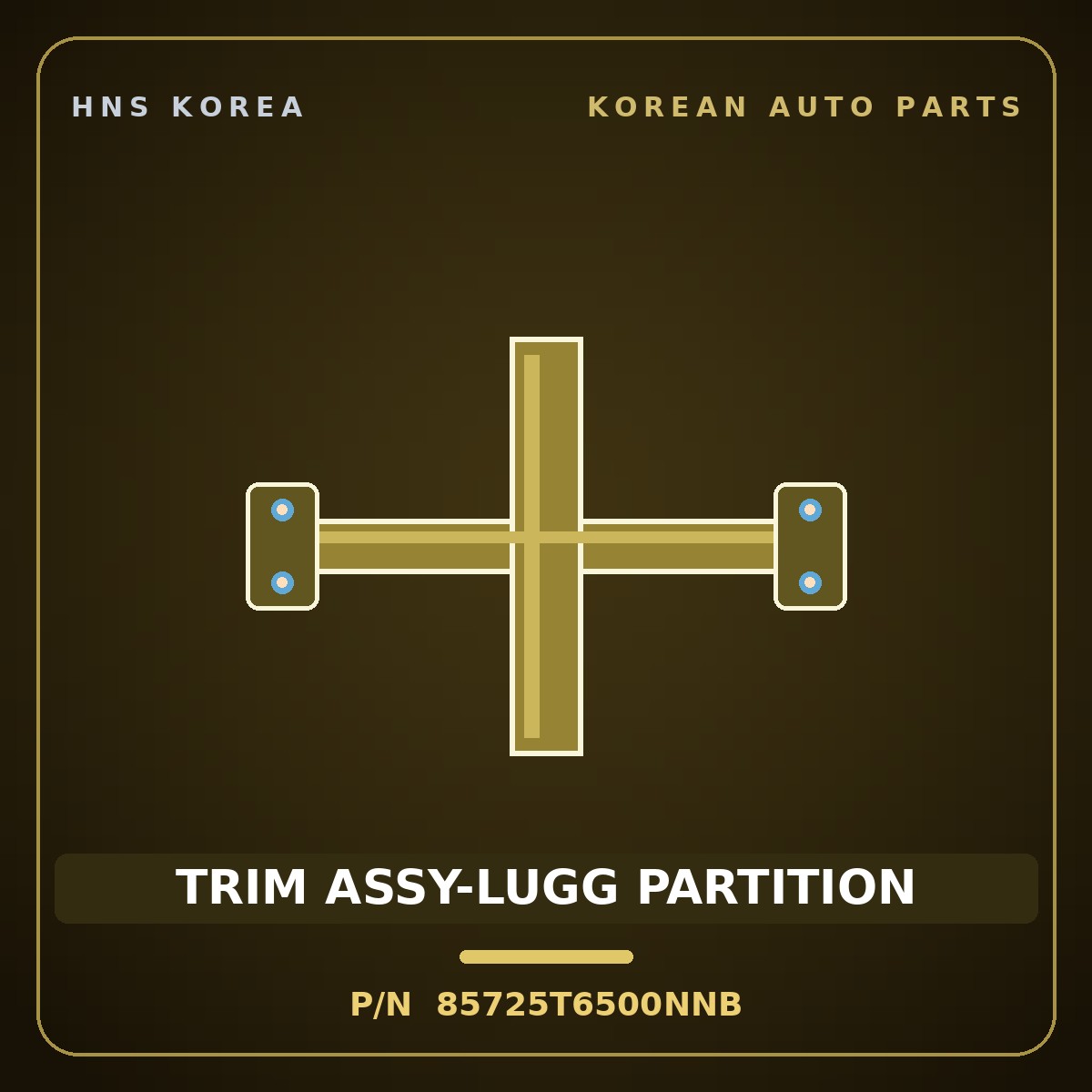 Genuine Mobis TRIM ASSY-LUGG PARTITION 85725T6500NNB for Genesis GV80 2024 HNS Parts Korea
