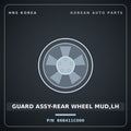 Genuine Mobis GUARD ASSY-REAR WHEEL MUD,LH 868411C000 for Click 2002 HNS Parts Korea