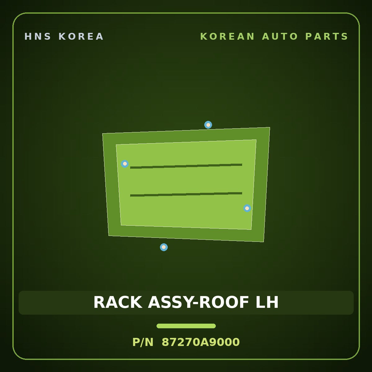 Genuine Mobis RACK ASSY-ROOF LH 87270A9000 for Carnival 2014 HNS Parts Korea