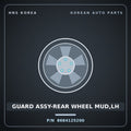 Genuine Mobis GUARD ASSY-REAR WHEEL MUD,LH 8684125200 for Verna 2000 HNS Parts Korea