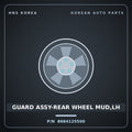 Genuine Mobis GUARD ASSY-REAR WHEEL MUD,LH 8684125500 for Verna 2000 HNS Parts Korea