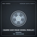Genuine Mobis GUARD ASSY-REAR WHEEL MUD,LH 868412D500 for Elantra 2000 HNS Parts Korea