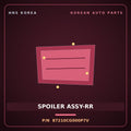 Genuine Mobis SPOILER ASSY-RR 87210CG000P7V for Staria 2021 HNS Parts Korea
