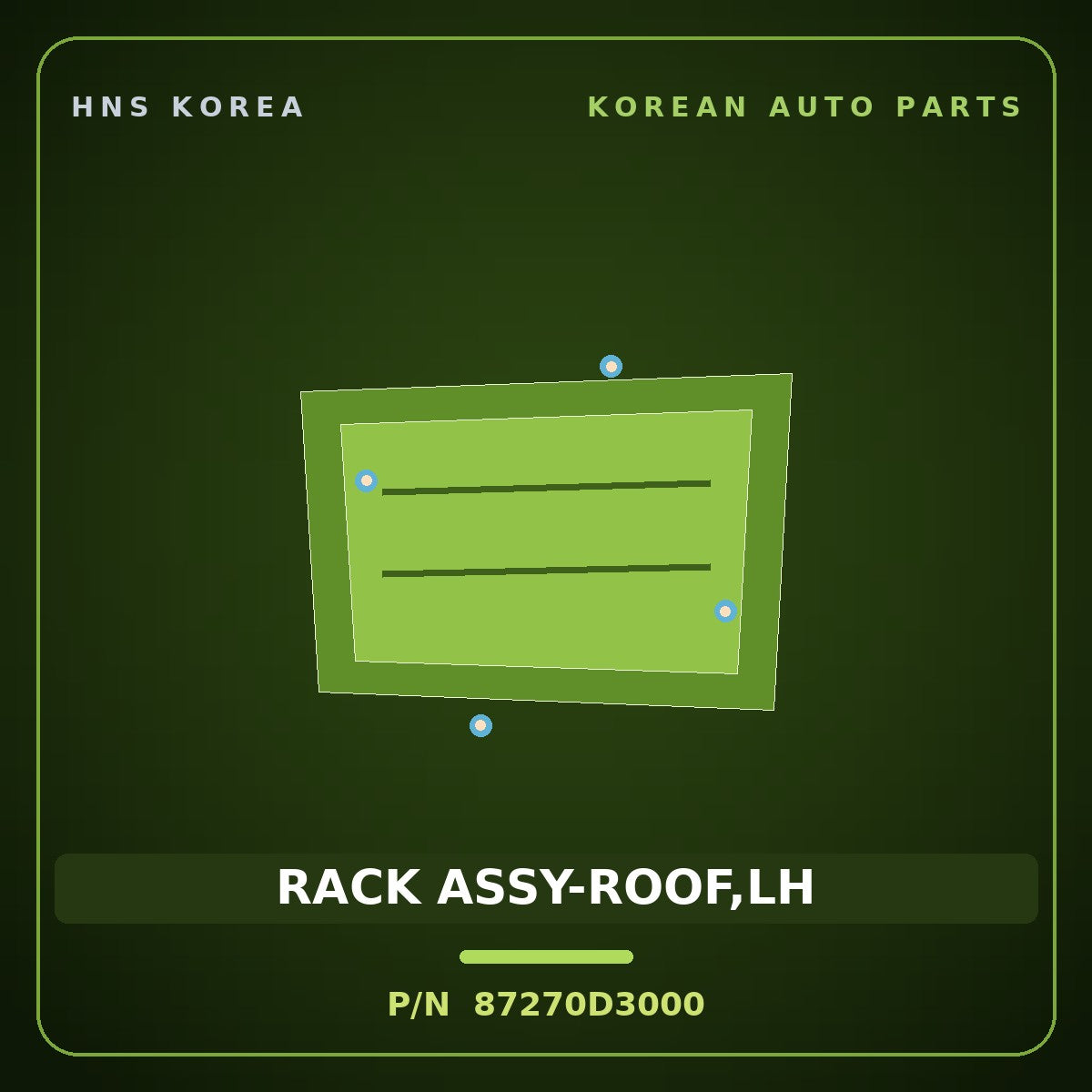 Genuine Mobis RACK ASSY-ROOF,LH 87270D3000 for Tucson 2015 HNS Parts Korea