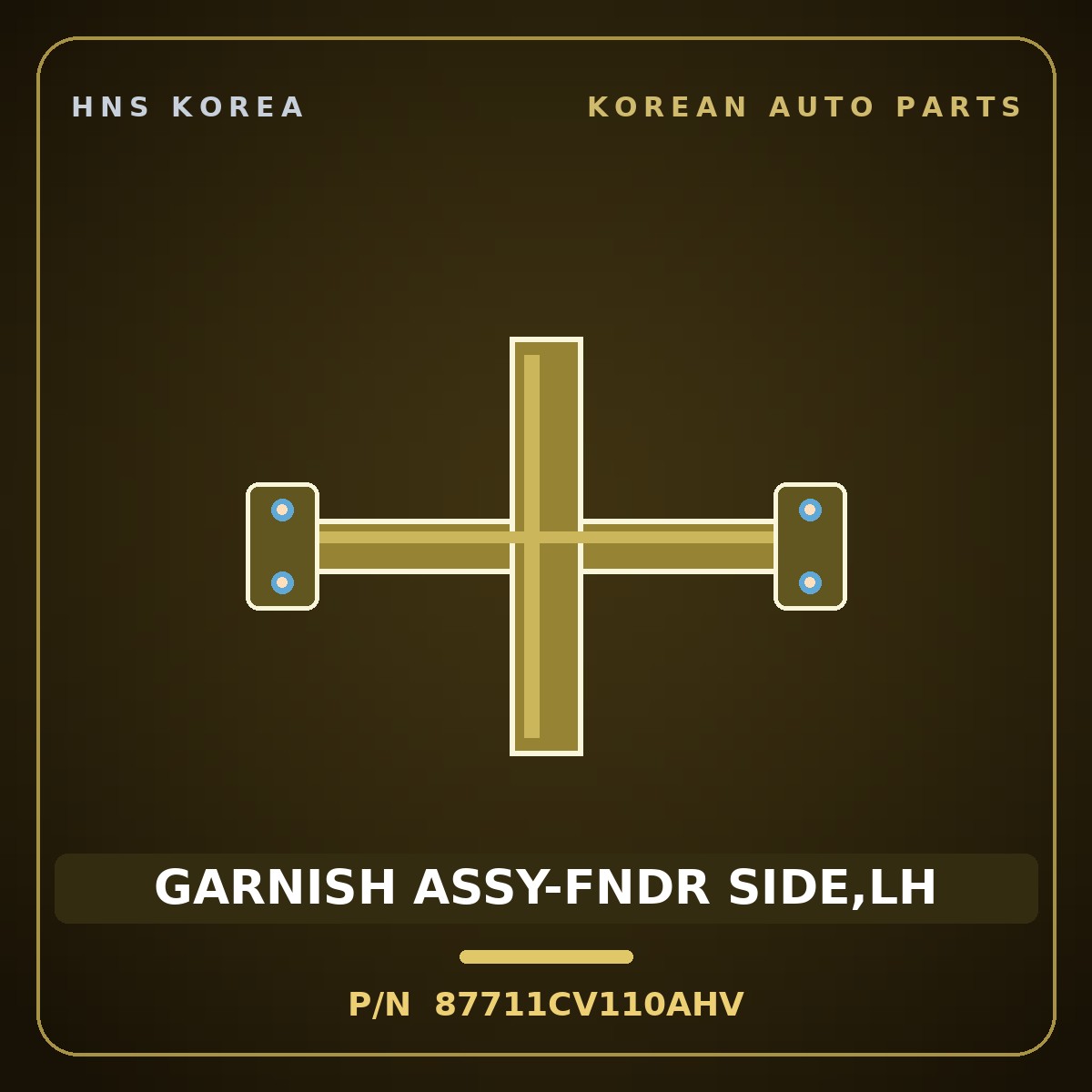 Genuine Mobis GARNISH ASSY-FNDR SIDE,LH 87711CV110AHV for EV6 2021 HNS Parts Korea