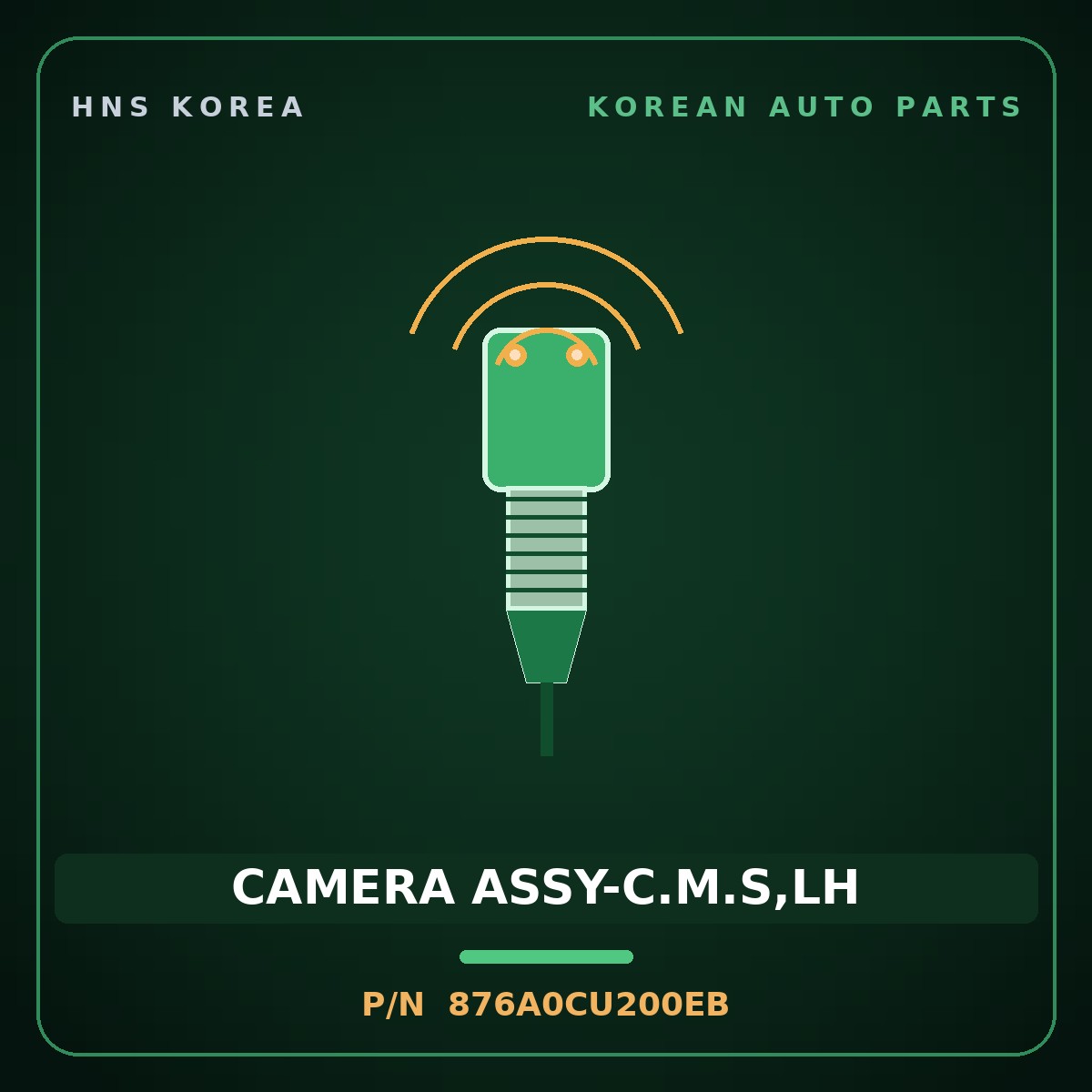 Genuine Mobis CAMERA ASSY-C.M.S,LH 876A0CU200EB for Genesis GV60 2021 HNS Parts Korea