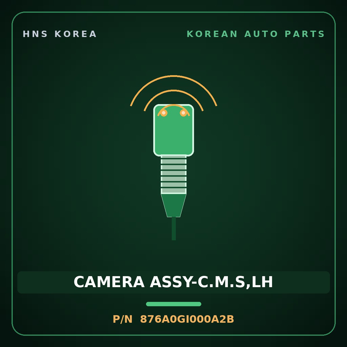 Genuine Mobis CAMERA ASSY-C.M.S,LH 876A0GI000A2B for Ioniq 5 2021 HNS Parts Korea