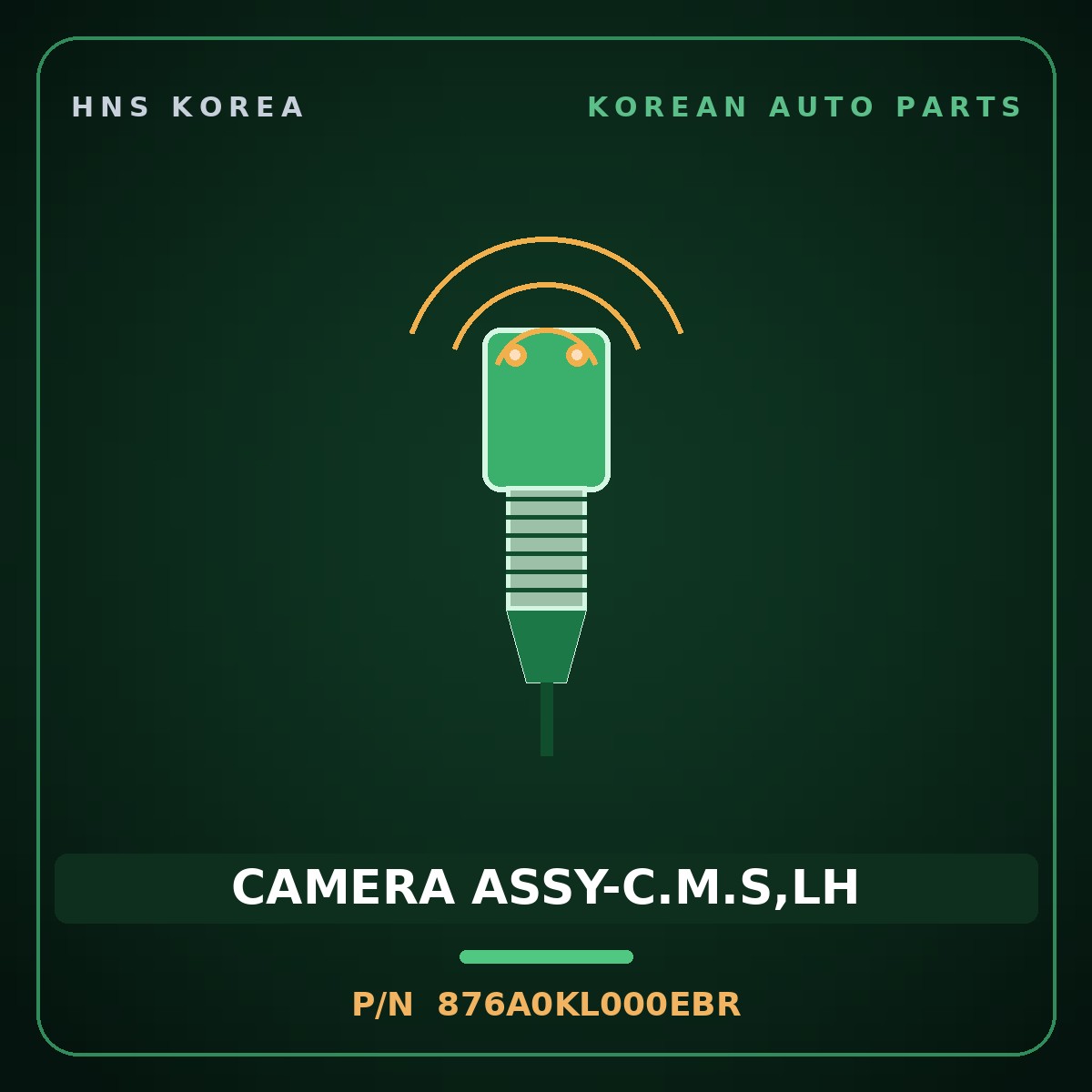 Genuine Mobis CAMERA ASSY-C.M.S,LH 876A0KL000EBR for Ioniq 6 2023 HNS Parts Korea