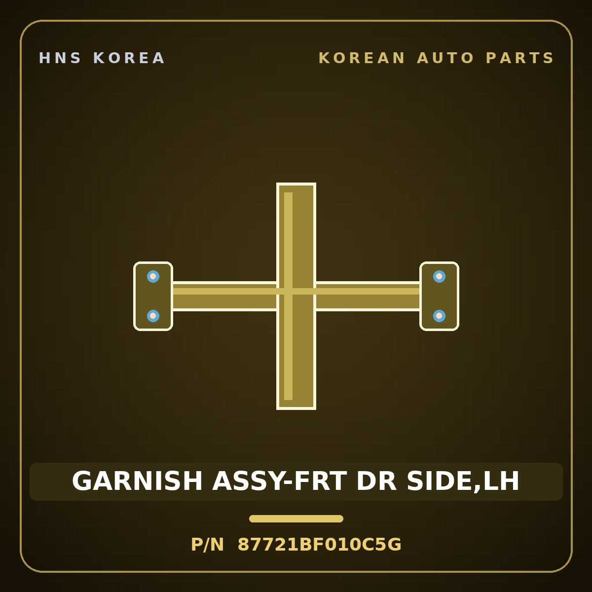Genuine Mobis GARNISH ASSY-FRT DR SIDE,LH 87721BF010C5G for Kona 2024 HNS Parts Korea