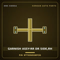 Genuine Mobis GARNISH ASSY-RR DR SIDE,RH 87732GO100Y2G for IONIQ 2024 HNS Parts Korea