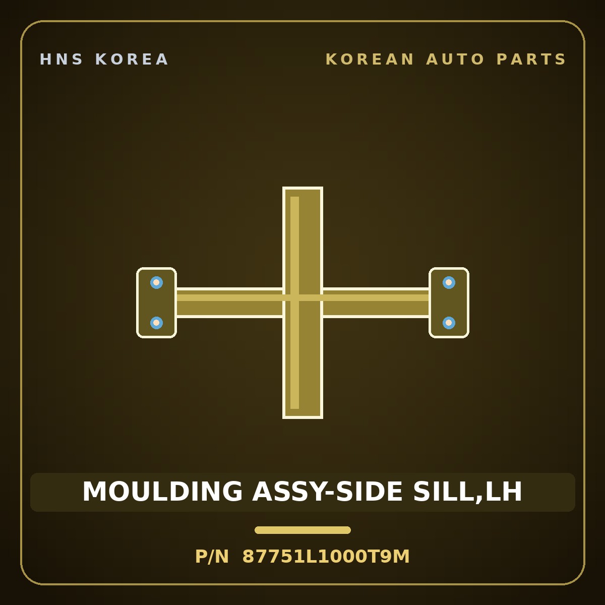 Genuine Mobis MOULDING ASSY-SIDE SILL,LH 87751L1000T9M for Sonata 2019 HNS Parts Korea