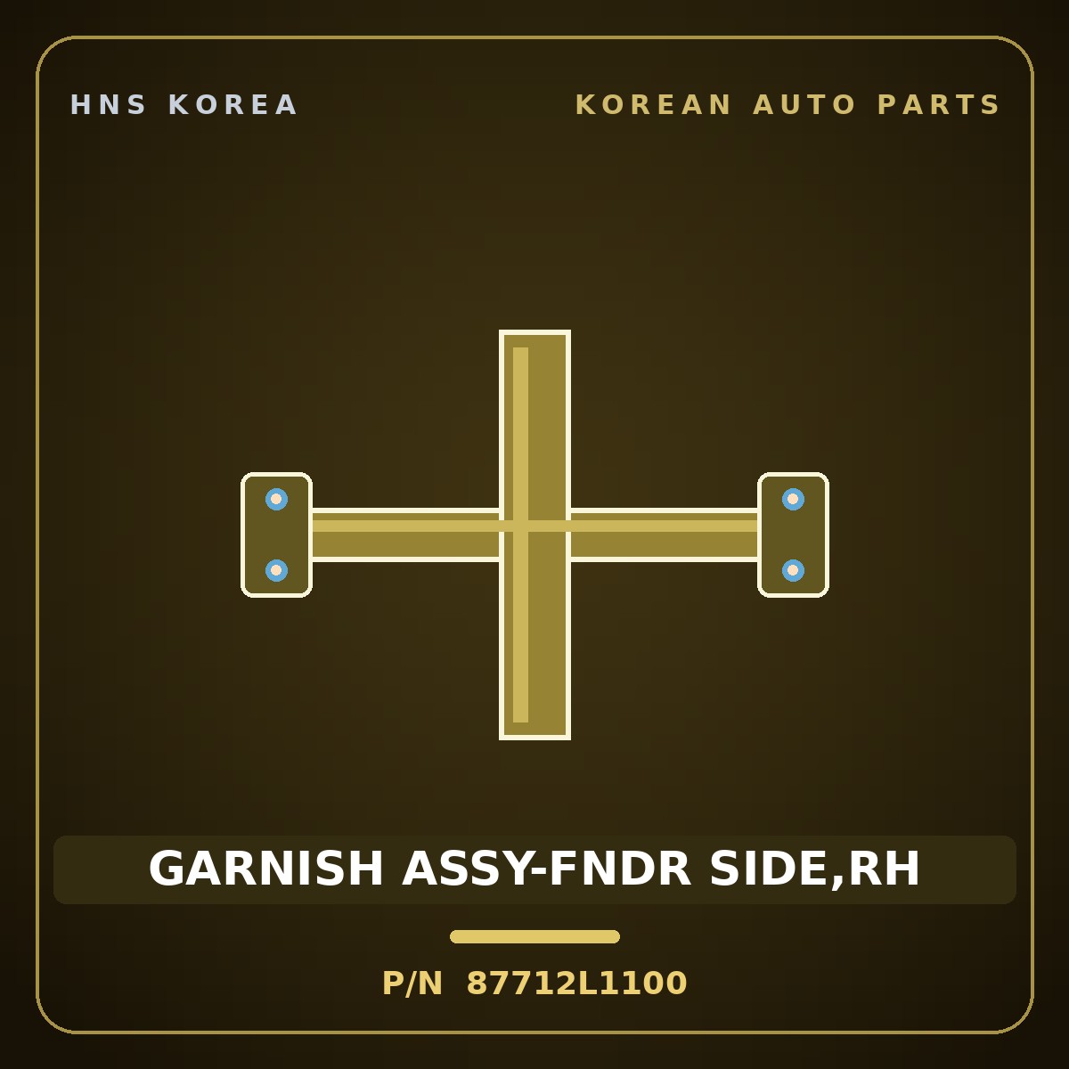 Genuine Mobis GARNISH ASSY-FNDR SIDE,RH 87712L1100 for Sonata 2019 HNS Parts Korea