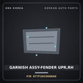 Genuine Mobis GARNISH ASSY-FENDER UPR,RH 877F2DC000NAE for GV90 2026 HNS Parts Korea